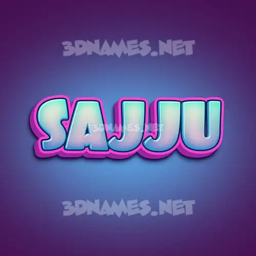 sajju in Phat Purple style - 3D name wallpaper sajju in Phat Purple style - 3D name wallpaper