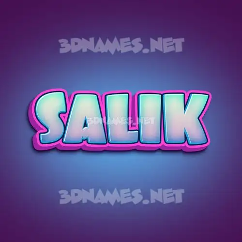 salik in Phat Purple style - 3D name wallpaper salik in Phat Purple style - 3D name wallpaper