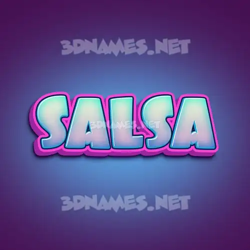 salsa in Phat Purple style - 3D name wallpaper