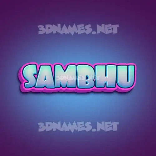 sambhu in Phat Purple style - 3D name wallpaper sambhu in Phat Purple style - 3D name wallpaper