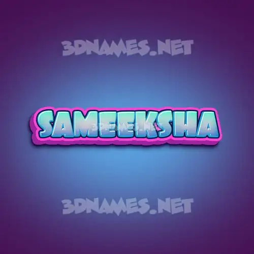 sameeksha in Phat Purple style - 3D name wallpaper