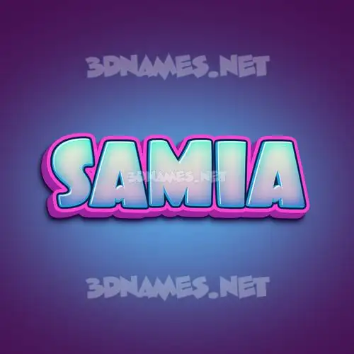 samia in Phat Purple style - 3D name wallpaper samia in Phat Purple style - 3D name wallpaper