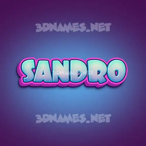 sandro in Phat Purple style - 3D name wallpaper sandro in Phat Purple style - 3D name wallpaper