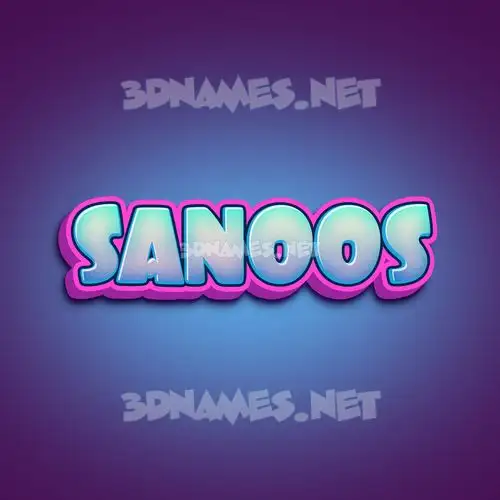 sanoos in Phat Purple style - 3D name wallpaper sanoos in Phat Purple style - 3D name wallpaper