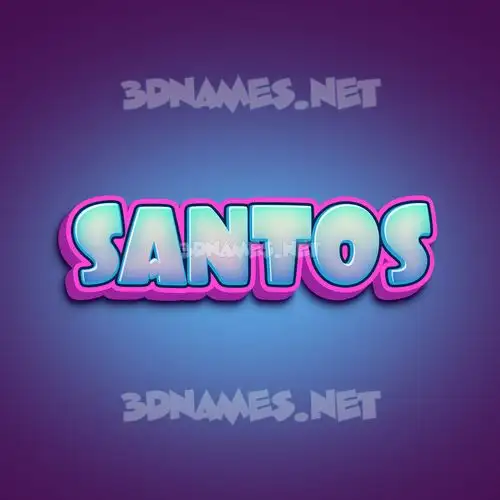 santos in Phat Purple style - 3D name wallpaper santos in Phat Purple style - 3D name wallpaper