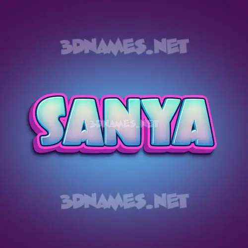 sanya in Phat Purple style - 3D name wallpaper sanya in Phat Purple style - 3D name wallpaper