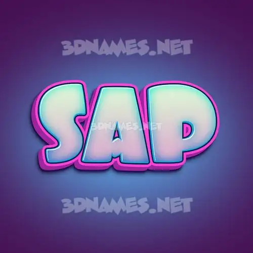 sap in Phat Purple style - 3D name wallpaper sap in Phat Purple style - 3D name wallpaper