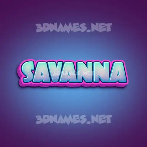 savanna in Phat Purple style - 3D name wallpaper savanna in Phat Purple style - 3D name wallpaper