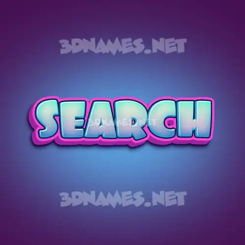 search in Phat Purple style - 3D name wallpaper