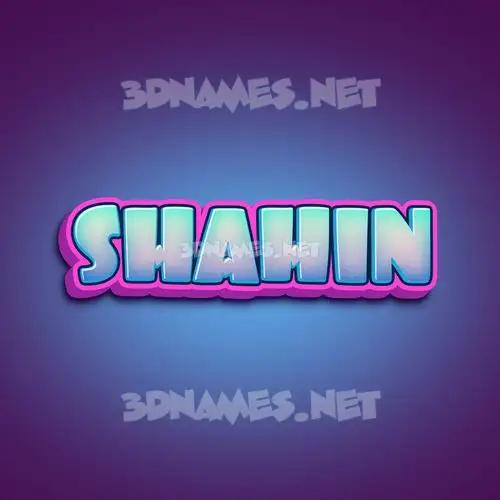 shahin in Phat Purple style - 3D name wallpaper