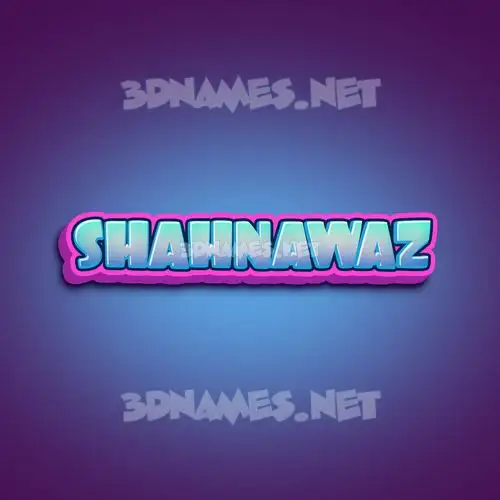 shahnawaz in Phat Purple style - 3D name wallpaper