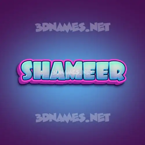 shameer in Phat Purple style - 3D name wallpaper shameer in Phat Purple style - 3D name wallpaper