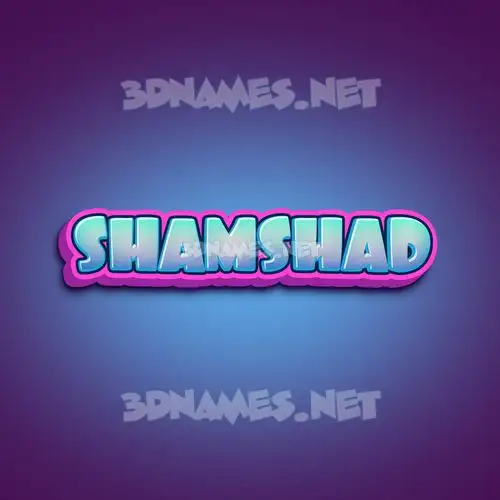 shamshad in Phat Purple style - 3D name wallpaper