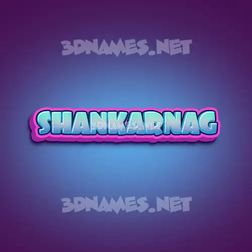 shankarnag in Phat Purple style - 3D name wallpaper