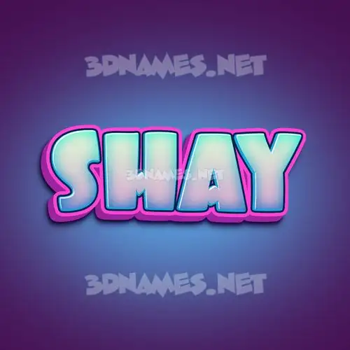 shay in Phat Purple style - 3D name wallpaper