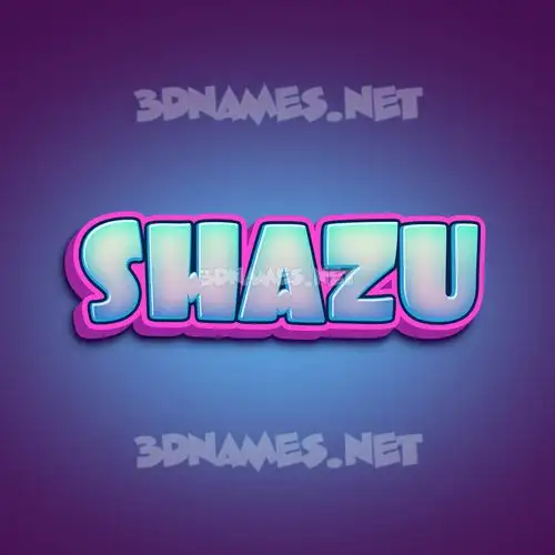 shazu in Phat Purple style - 3D name wallpaper shazu in Phat Purple style - 3D name wallpaper