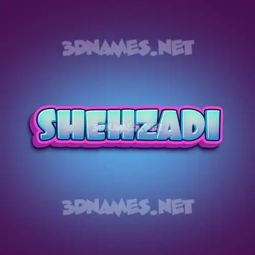 shehzadi in Phat Purple style - 3D name wallpaper