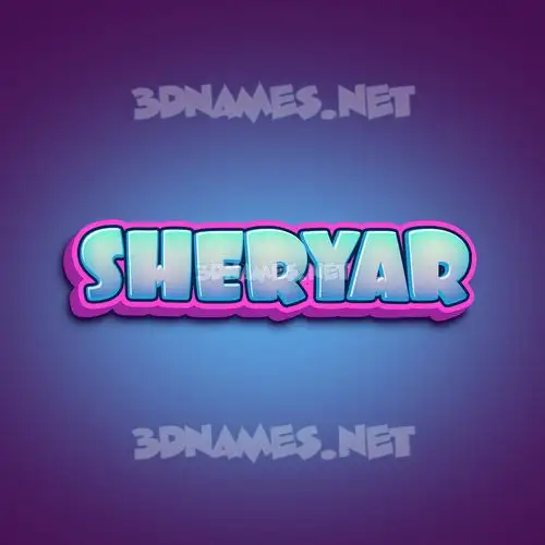 sheryar in Phat Purple style - 3D name wallpaper sheryar in Phat Purple style - 3D name wallpaper
