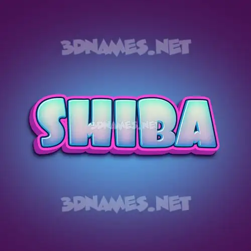 shiba in Phat Purple style - 3D name wallpaper shiba in Phat Purple style - 3D name wallpaper