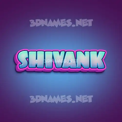shivank in Phat Purple style - 3D name wallpaper
