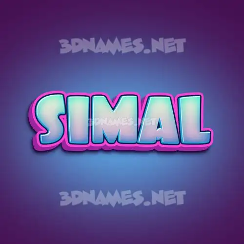 simal in Phat Purple style - 3D name wallpaper simal in Phat Purple style - 3D name wallpaper