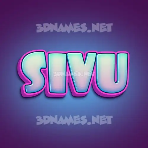 sivu in Phat Purple style - 3D name wallpaper sivu in Phat Purple style - 3D name wallpaper