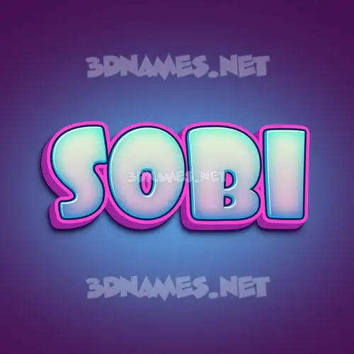 sobi in Phat Purple style - 3D name wallpaper sobi in Phat Purple style - 3D name wallpaper