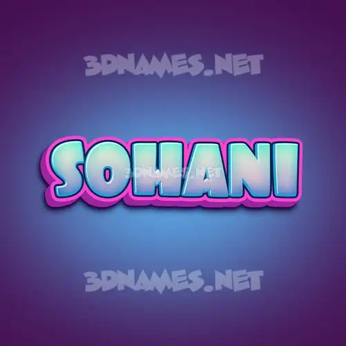 sohani in Phat Purple style - 3D name wallpaper sohani in Phat Purple style - 3D name wallpaper
