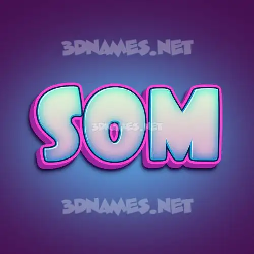 som in Phat Purple style - 3D name wallpaper som in Phat Purple style - 3D name wallpaper