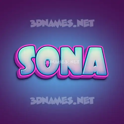 sona in Phat Purple style - 3D name wallpaper sona in Phat Purple style - 3D name wallpaper