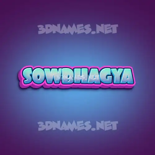 sowbhagya in Phat Purple style - 3D name wallpaper sowbhagya in Phat Purple style - 3D name wallpaper