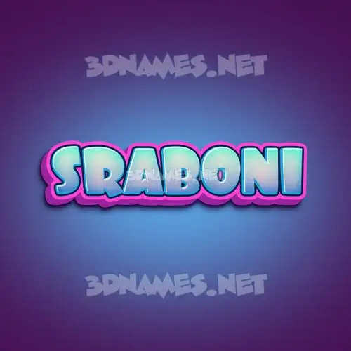 sraboni in Phat Purple style - 3D name wallpaper sraboni in Phat Purple style - 3D name wallpaper