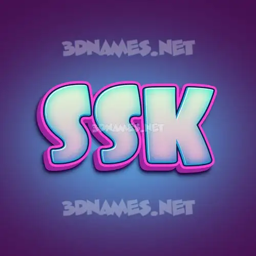 ssk in Phat Purple style - 3D name wallpaper ssk in Phat Purple style - 3D name wallpaper