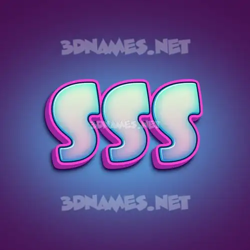 sss in Phat Purple style - 3D name wallpaper sss in Phat Purple style - 3D name wallpaper