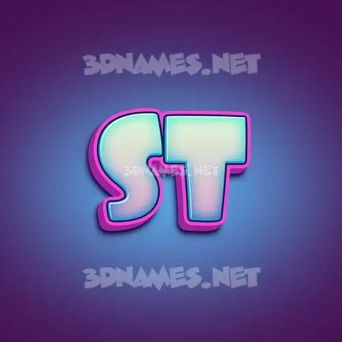 st in Phat Purple style - 3D name wallpaper st in Phat Purple style - 3D name wallpaper