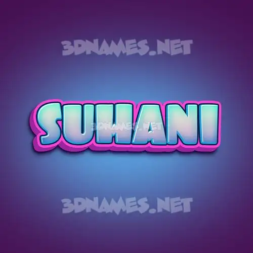 suhani in Phat Purple style - 3D name wallpaper