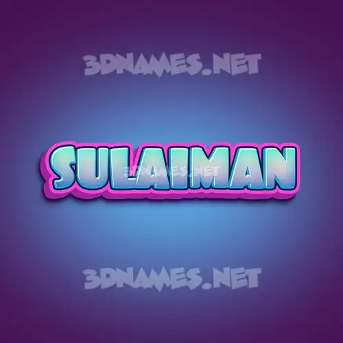 sulaiman in Phat Purple style - 3D name wallpaper sulaiman in Phat Purple style - 3D name wallpaper