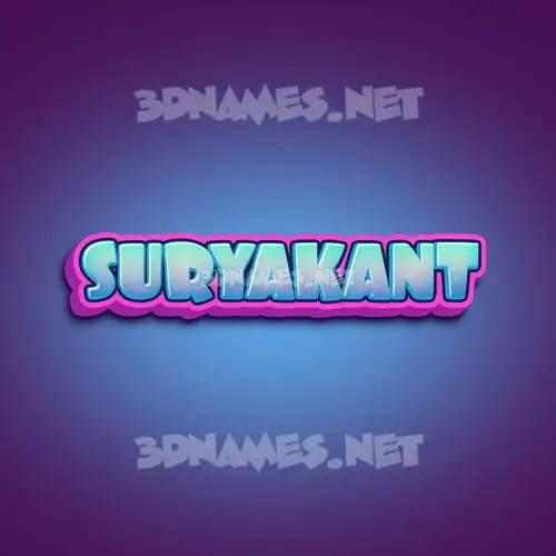 suryakant in Phat Purple style - 3D name wallpaper
