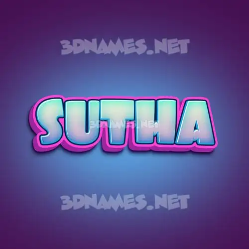 sutha in Phat Purple style - 3D name wallpaper sutha in Phat Purple style - 3D name wallpaper