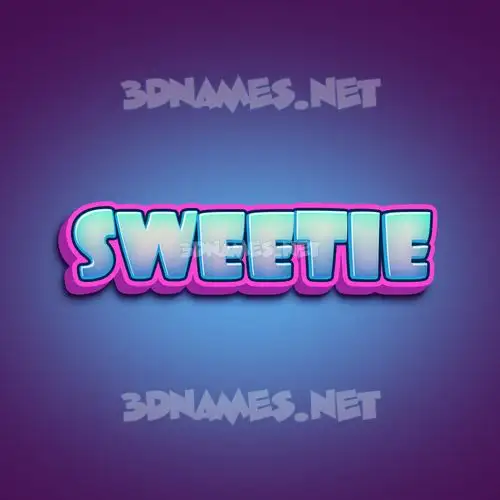 sweetie in Phat Purple style - 3D name wallpaper