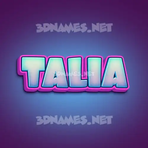 talia in Phat Purple style - 3D name wallpaper talia in Phat Purple style - 3D name wallpaper