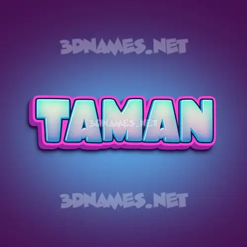 taman in Phat Purple style - 3D name wallpaper taman in Phat Purple style - 3D name wallpaper