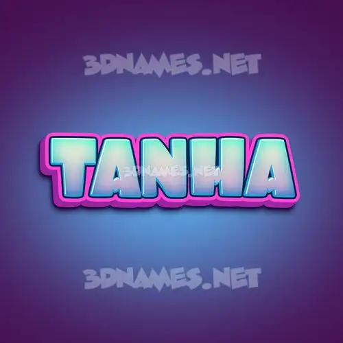 tanha in Phat Purple style - 3D name wallpaper tanha in Phat Purple style - 3D name wallpaper