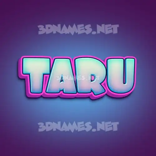 taru in Phat Purple style - 3D name wallpaper taru in Phat Purple style - 3D name wallpaper
