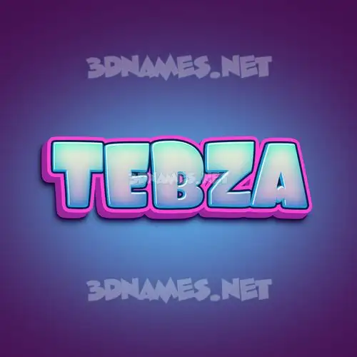 tebza in Phat Purple style - 3D name wallpaper tebza in Phat Purple style - 3D name wallpaper