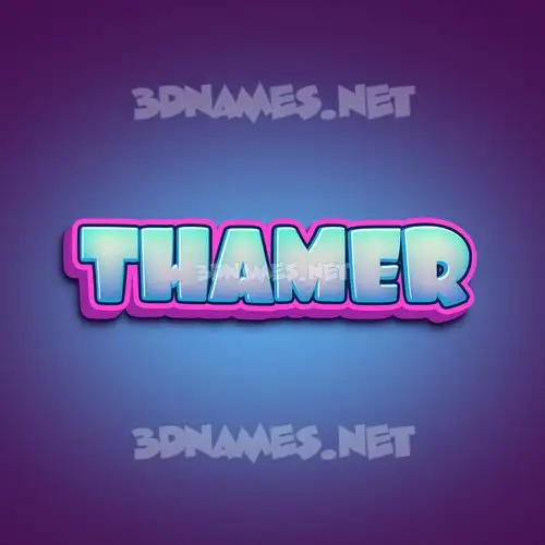 thamer in Phat Purple style - 3D name wallpaper thamer in Phat Purple style - 3D name wallpaper