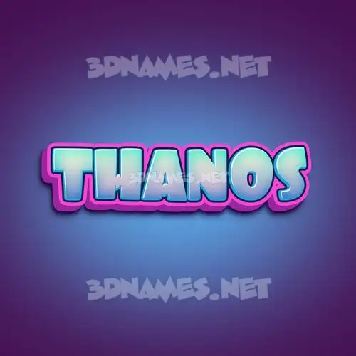 thanos in Phat Purple style - 3D name wallpaper thanos in Phat Purple style - 3D name wallpaper