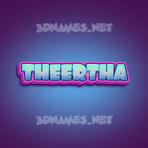 theertha in Phat Purple style - 3D name wallpaper theertha in Phat Purple style - 3D name wallpaper