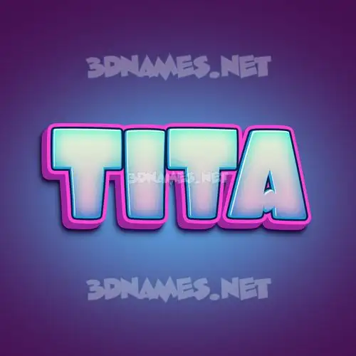 tita in Phat Purple style - 3D name wallpaper tita in Phat Purple style - 3D name wallpaper