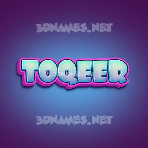 toqeer in Phat Purple style - 3D name wallpaper toqeer in Phat Purple style - 3D name wallpaper